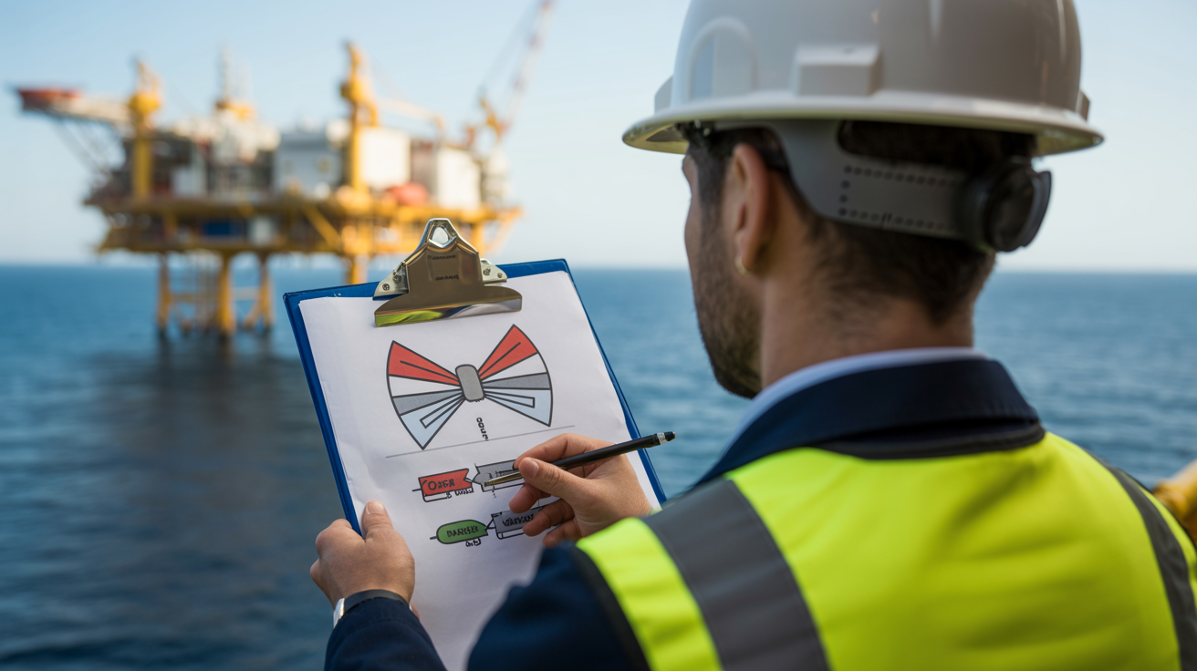 Gestão de Riscos Offshore: O Método Bow-Tie e a Matriz de Riscos na Prática
