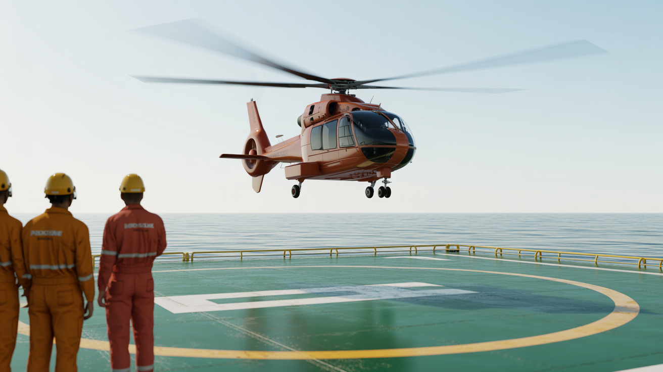 Segurança em Operações de Helicóptero Offshore: O que Todo Embarcado Precisa Saber